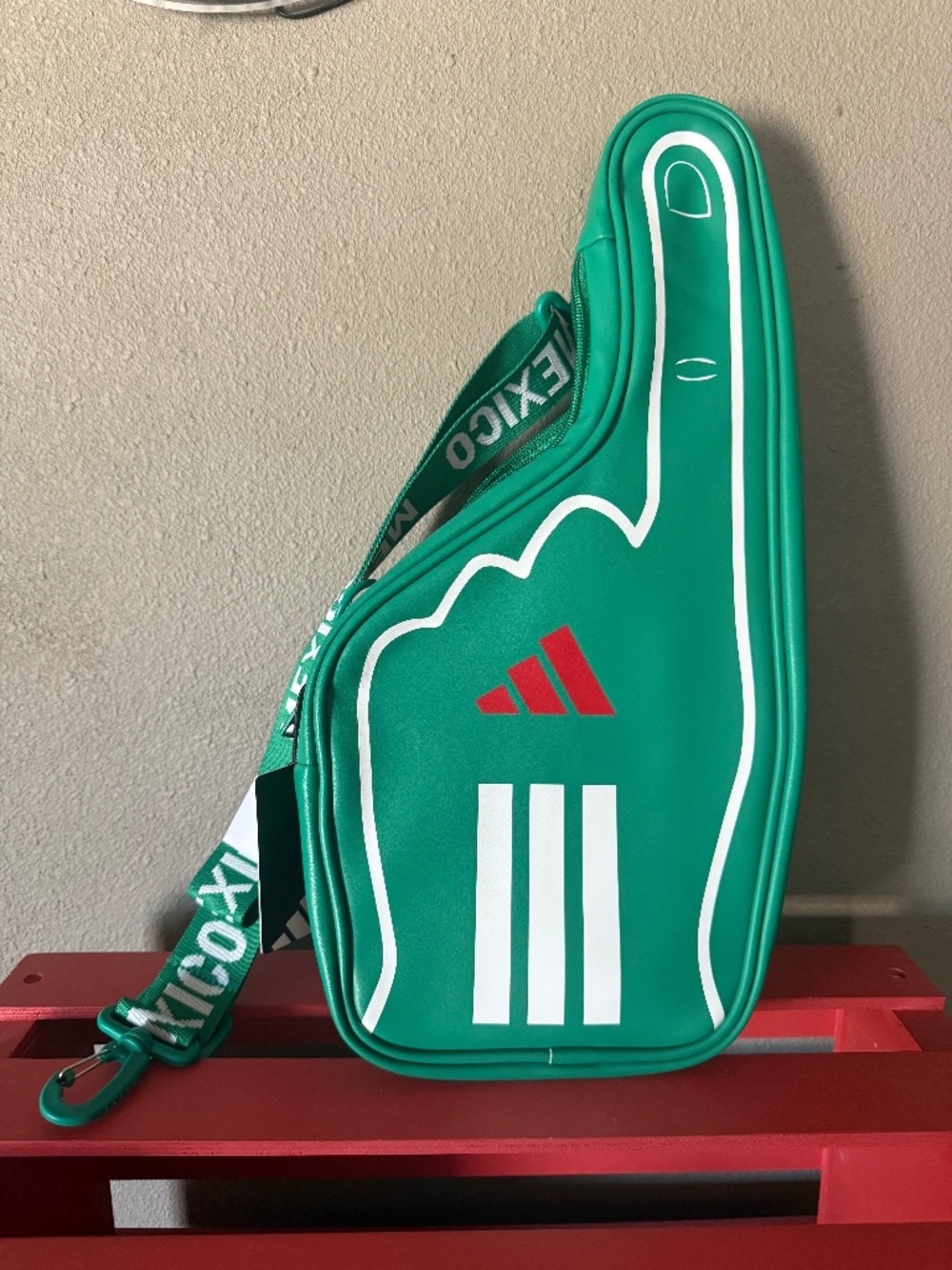 Adidas 2026 World Cup Mexico Finger Crossbody Bag BRAND NEW